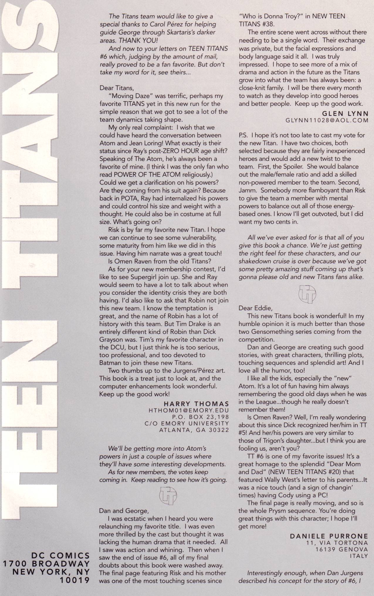 Read online Teen Titans (1996) comic -  Issue #10 - 23