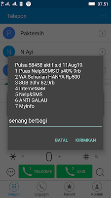 Bukti Pembayaran Pulsa Gratis Axis Terbaru dari Aplikasi Akulaku