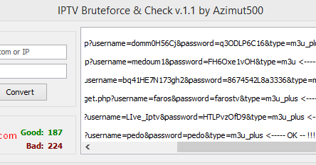 [CRACKING]IPTV Bruteforce 1.1 by Azimut500