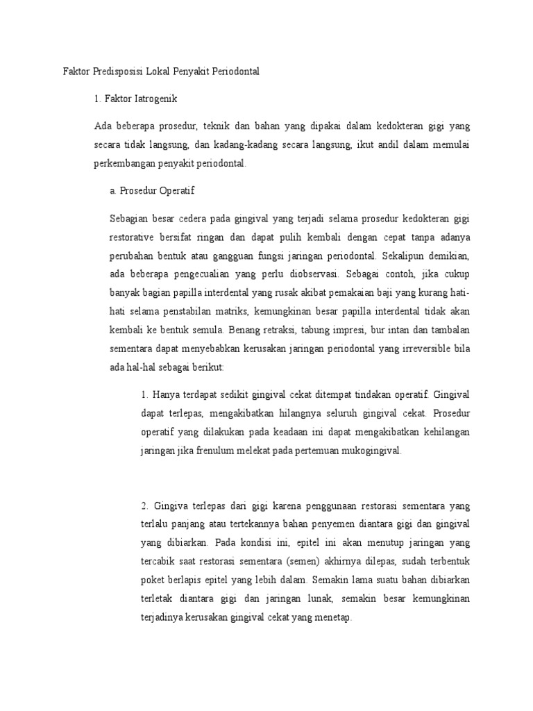 faktor predisposisi adalah wood scribd indo