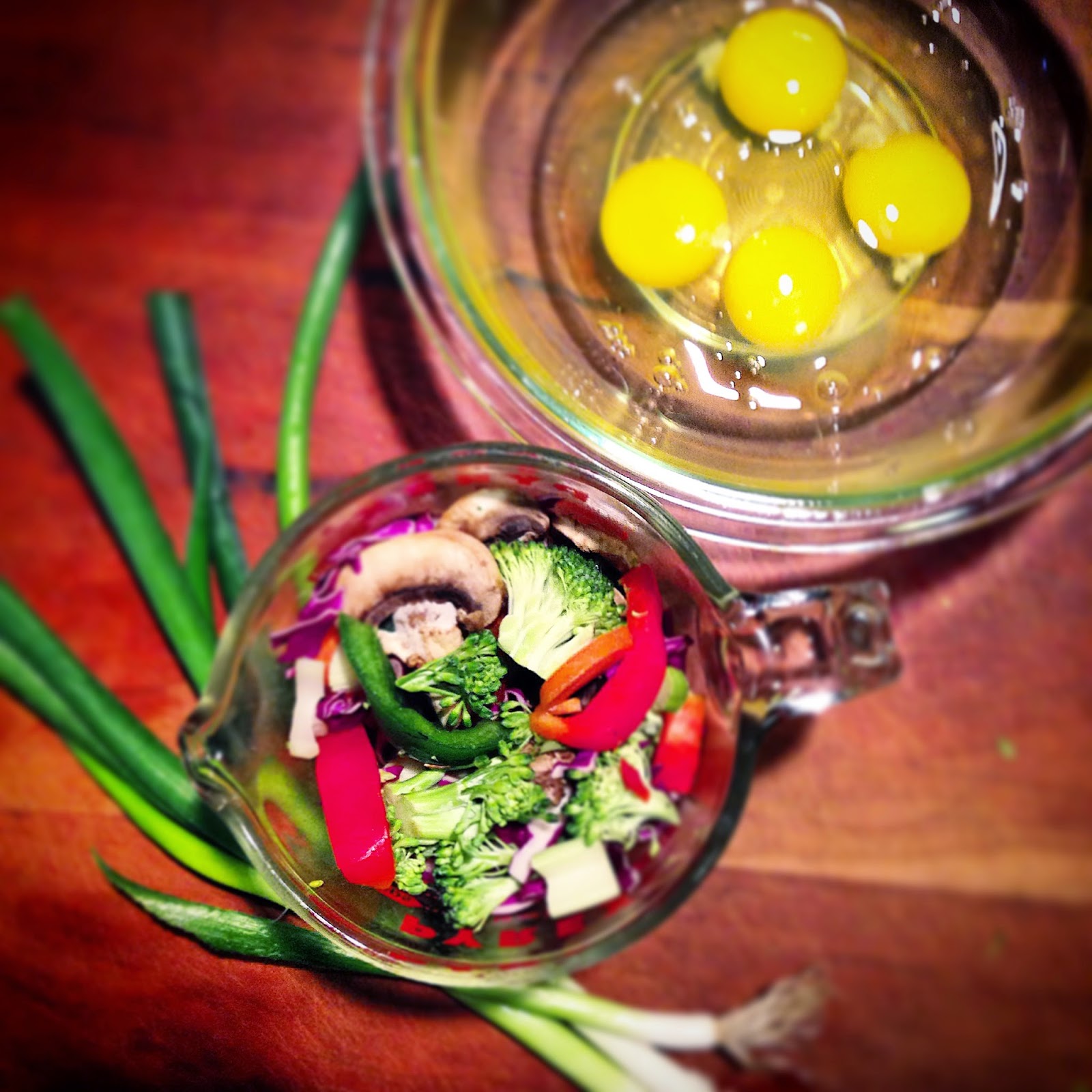 The Chubby Vegetarian Egg Foo Yung with Sriracha Gravy