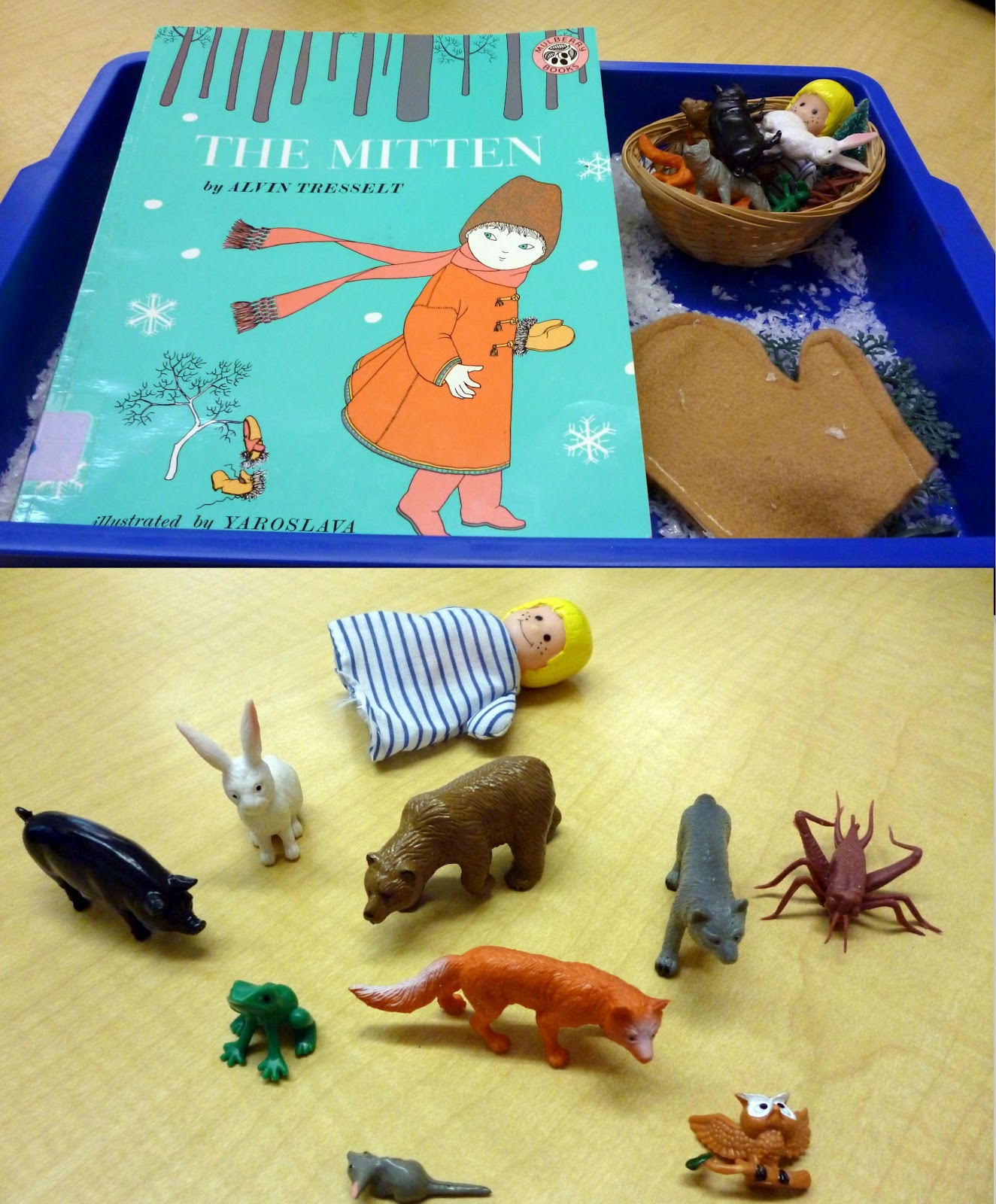 Spilt Milk the mitten a sequence story