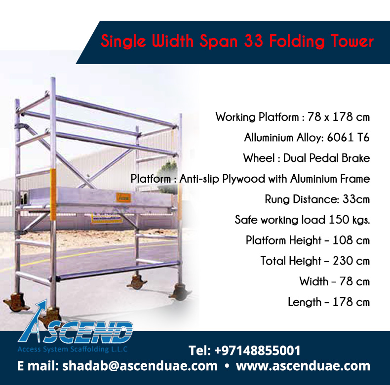 to Ascend Access System Scaffolding L.L.C Single Width Span 33