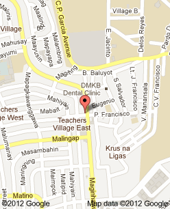 Anonas Quezon City Map Map Of West: Maginhawa Street Quezon City Map