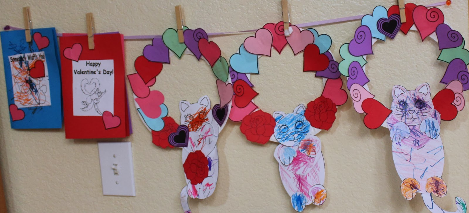 Valentine's Day Wreath Craft for Toddlers & Preschoolers - A Bountiful Love