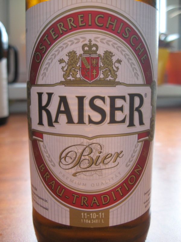 Sörök bemutatója, tesztje Kaiser Bier 5.3 Osztrák világos sör