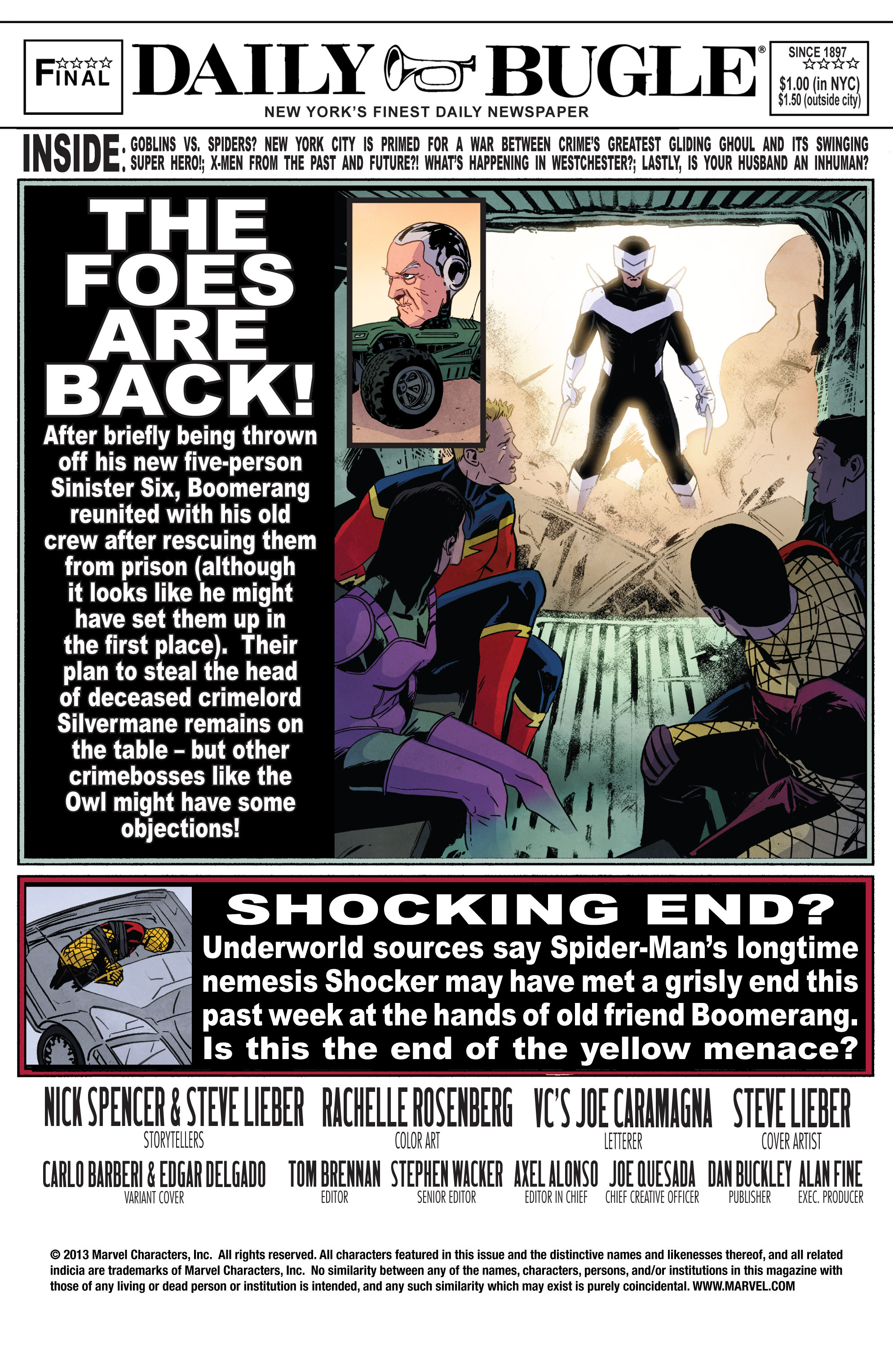 Read online The Superior Foes of Spider-Man comic -  Issue #5 - 2