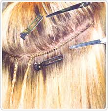 It S A Glamour Thing Weaves The L A Weave Is One Of Newest Methods Lication Available Micro Rings Are Used To Form Track Instead Braid