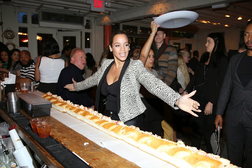 Star of Orange is the New Black, Dascha Polanco at the Grand Opening of Ambrose Beer and Lobster