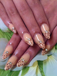 acrylic nails cute nail designs pretty clear pink very christmas stiletto pepto glossy framed middle