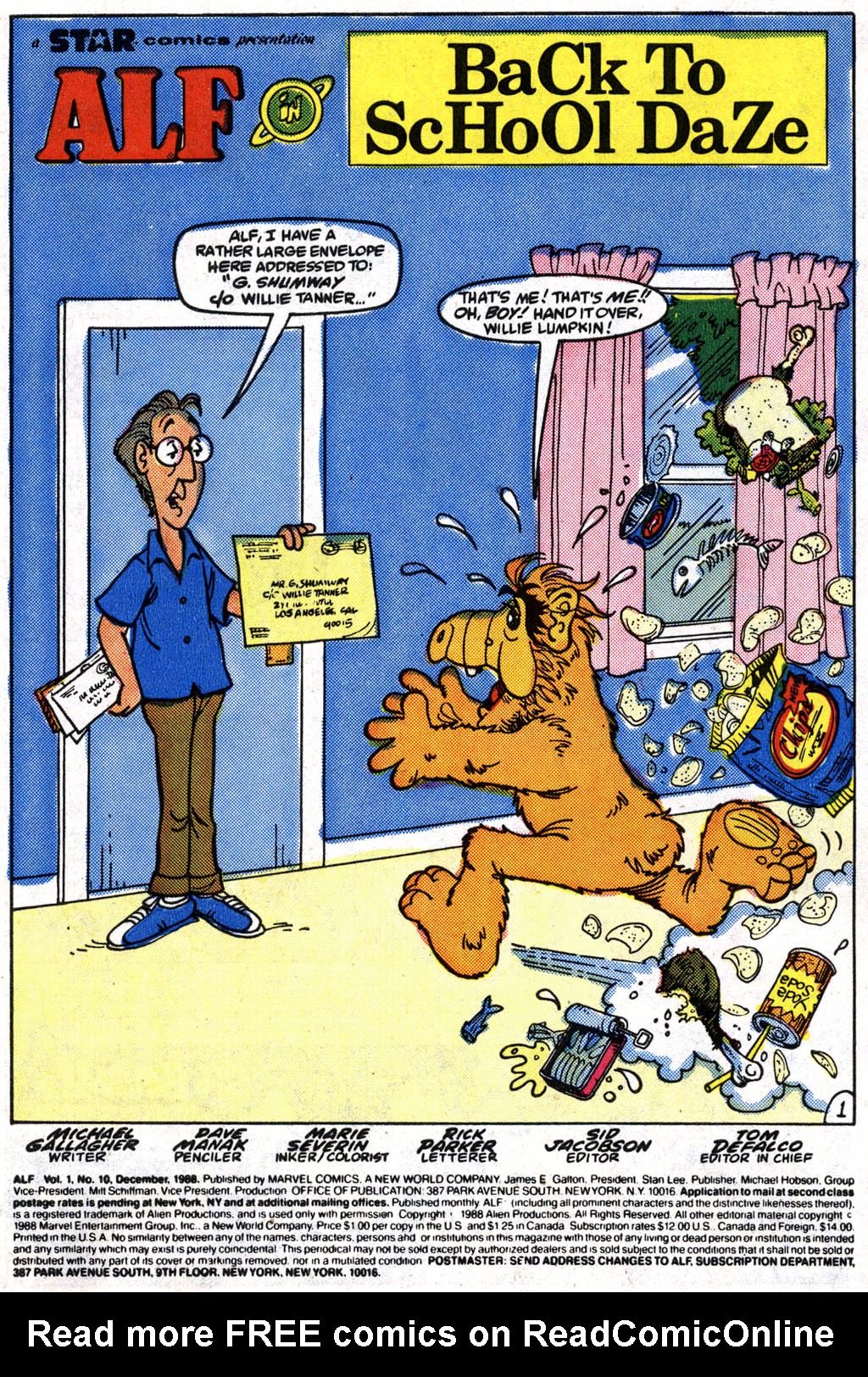 Read online ALF comic -  Issue #10 - 2