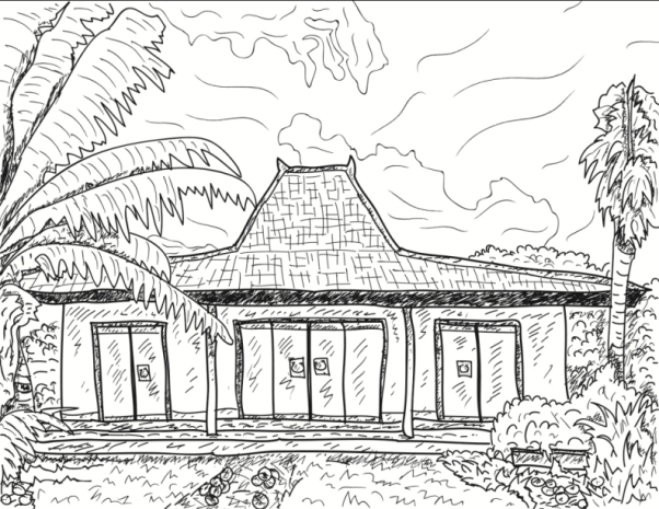 Image Result For Sketsa Gambar Rumah Adat Joglo Image Result For Sketsa Gambar Rumah Adat Joglo