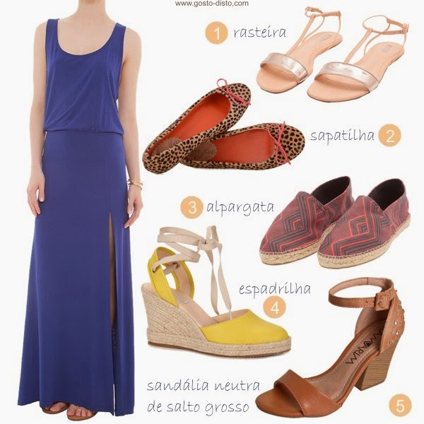 Gosto Disto!: Que sapato usar com uma maxi saia ou um maxi vestido?