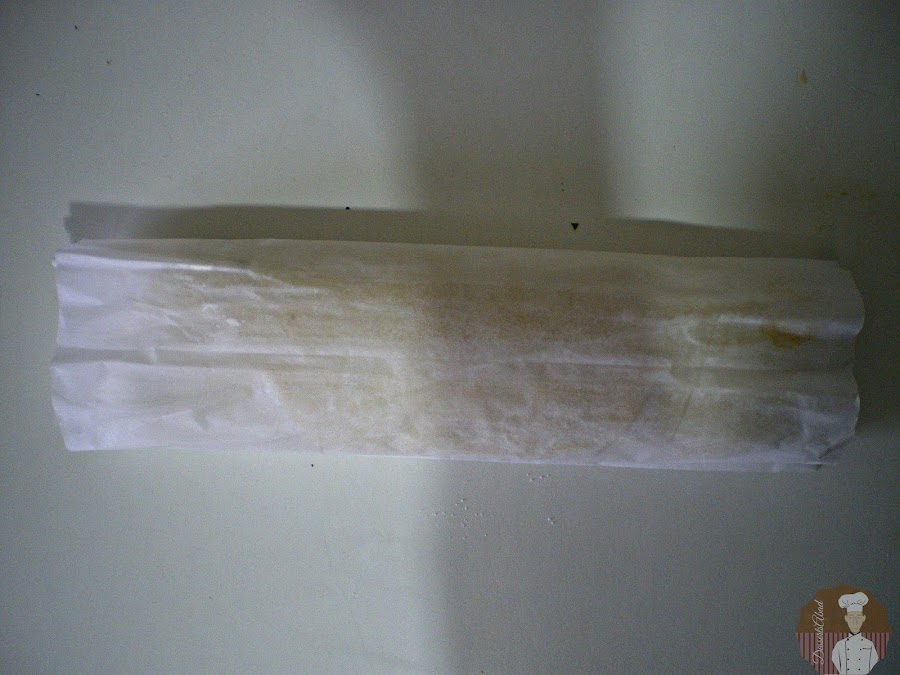 Calzone de salmon con verduras: Sellado