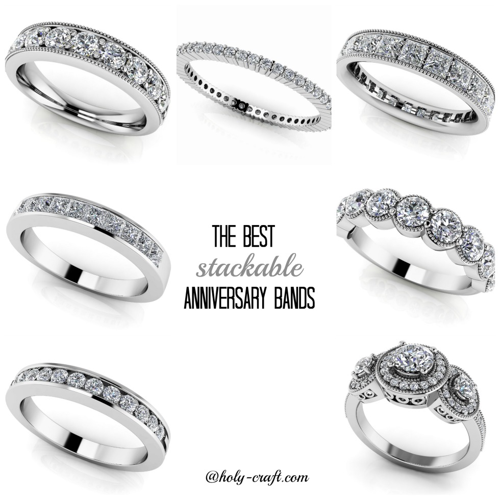 A collection of the best stackable anniversary bands
