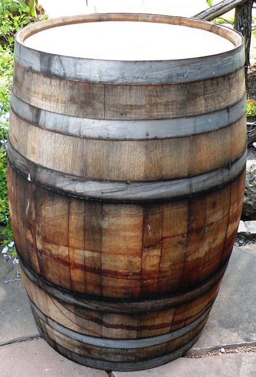 Outdoor Kitchen Rustic Outdoor Wooden Wine Barrel