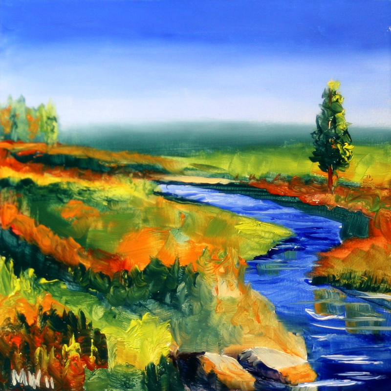 Daily Painters Abstract Gallery Mark ster Landscape Oil Painting