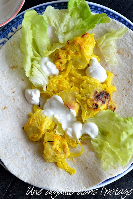 Poulet au safran et au citron (joojeh kabab) جوجه کباب