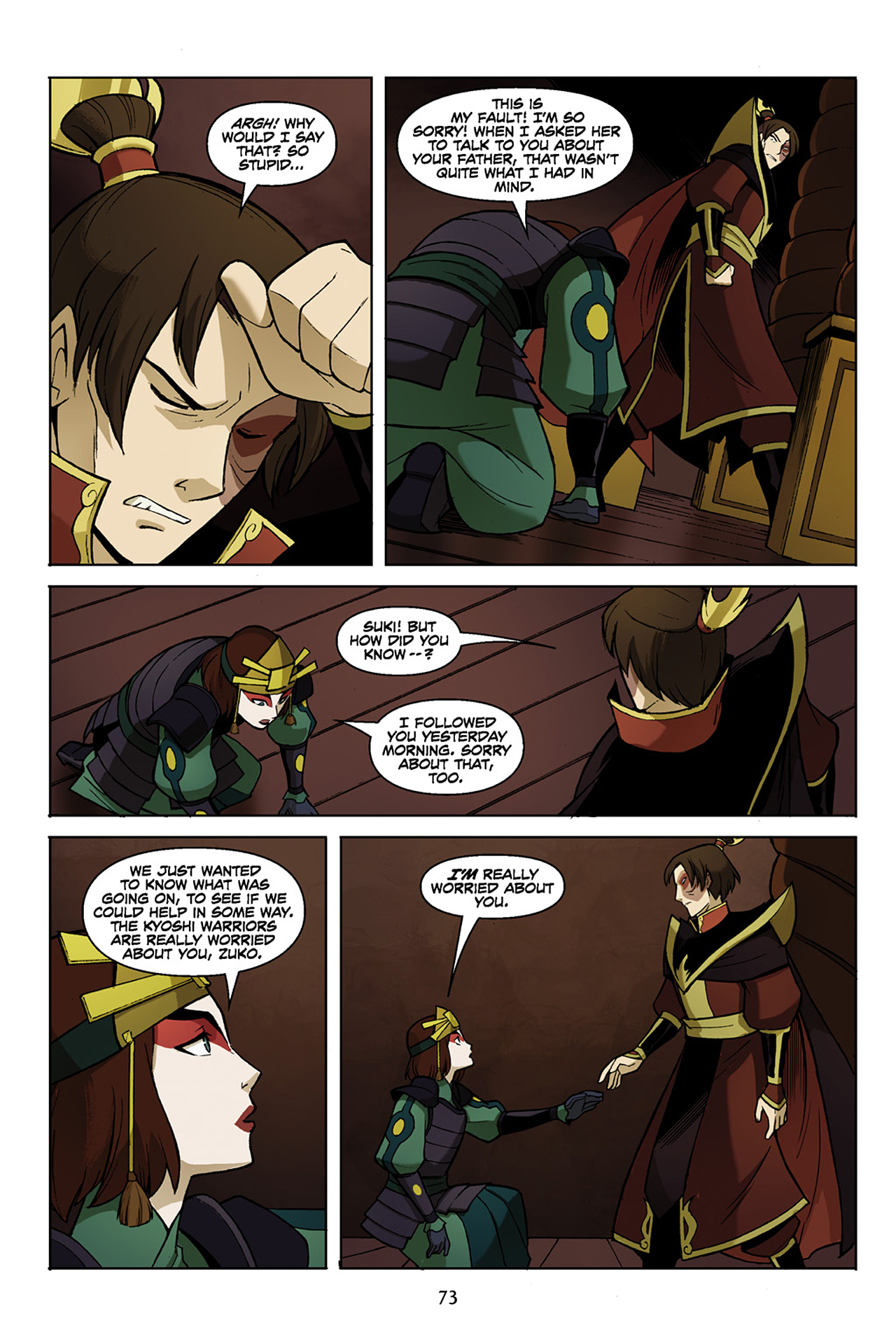 Read online Nickelodeon Avatar: The Last Airbender - The Promise comic -  Issue # Part 2 - 74