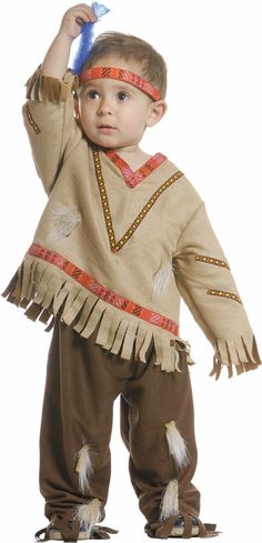 disfraz casero e indio para niños