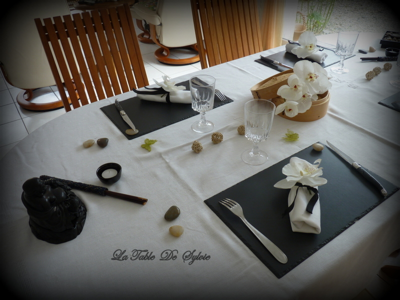 La Table de Sylvie Table Zen asiatique
