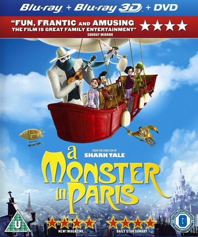 A Monster In Paris (2011) 3D H-SBS 1080p BDRip Dual Latino-Ingles [Subt. Esp] (Animación)