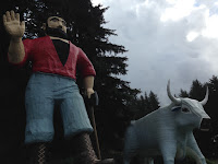 Paul and Babe at Trees of Mystery