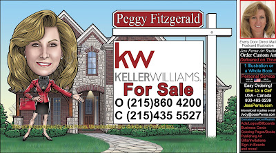 KW Agent Business Card Sign Cartoon Ad