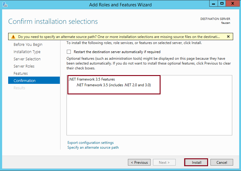 Net framework 3.5 требует net framework 3.5
