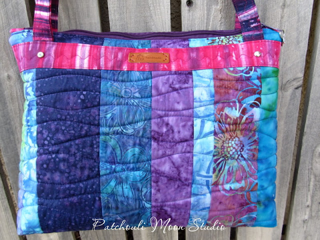 Patchouli Moon Studio~ Arabesque Bag in Purples-Pink-Aqua