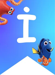 Banderines con Nemo y Dory, con Números.