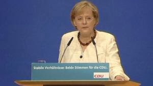 Canciller alemana Sra. Ángela Merkel