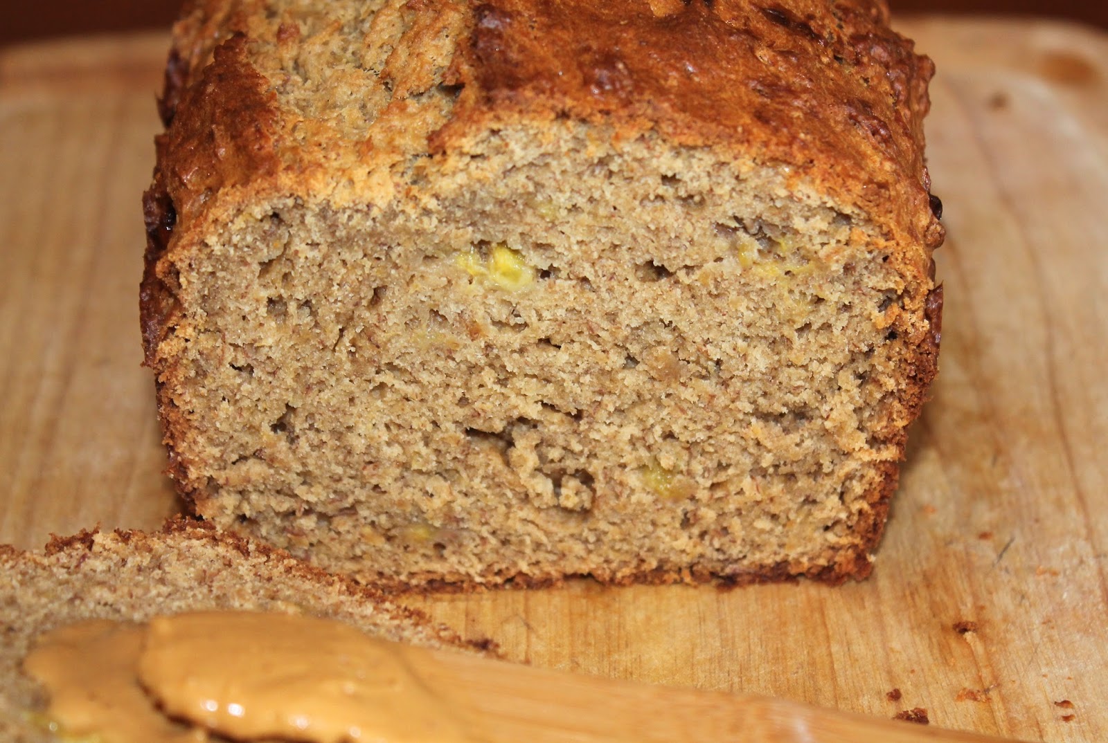 Savory Moments Peanut butter banana bread