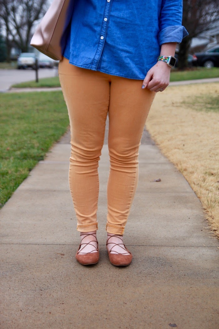 old navy mustard flats