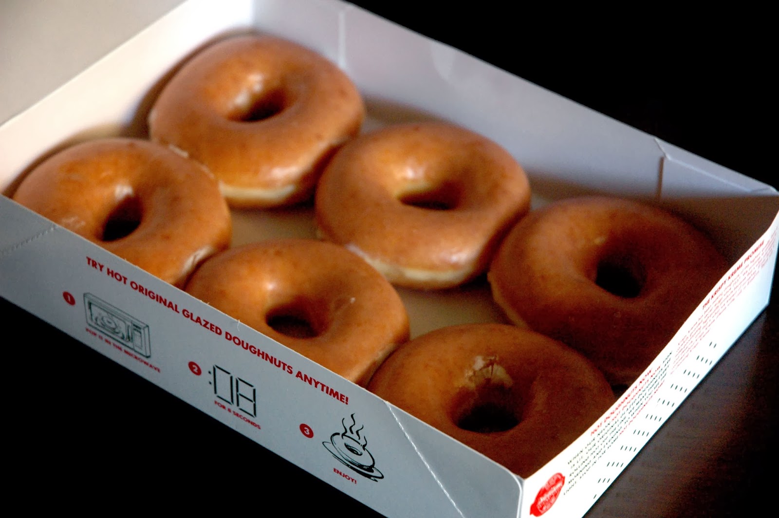 DUDE FOR FOOD The Hot Light's On at Krispy Kreme