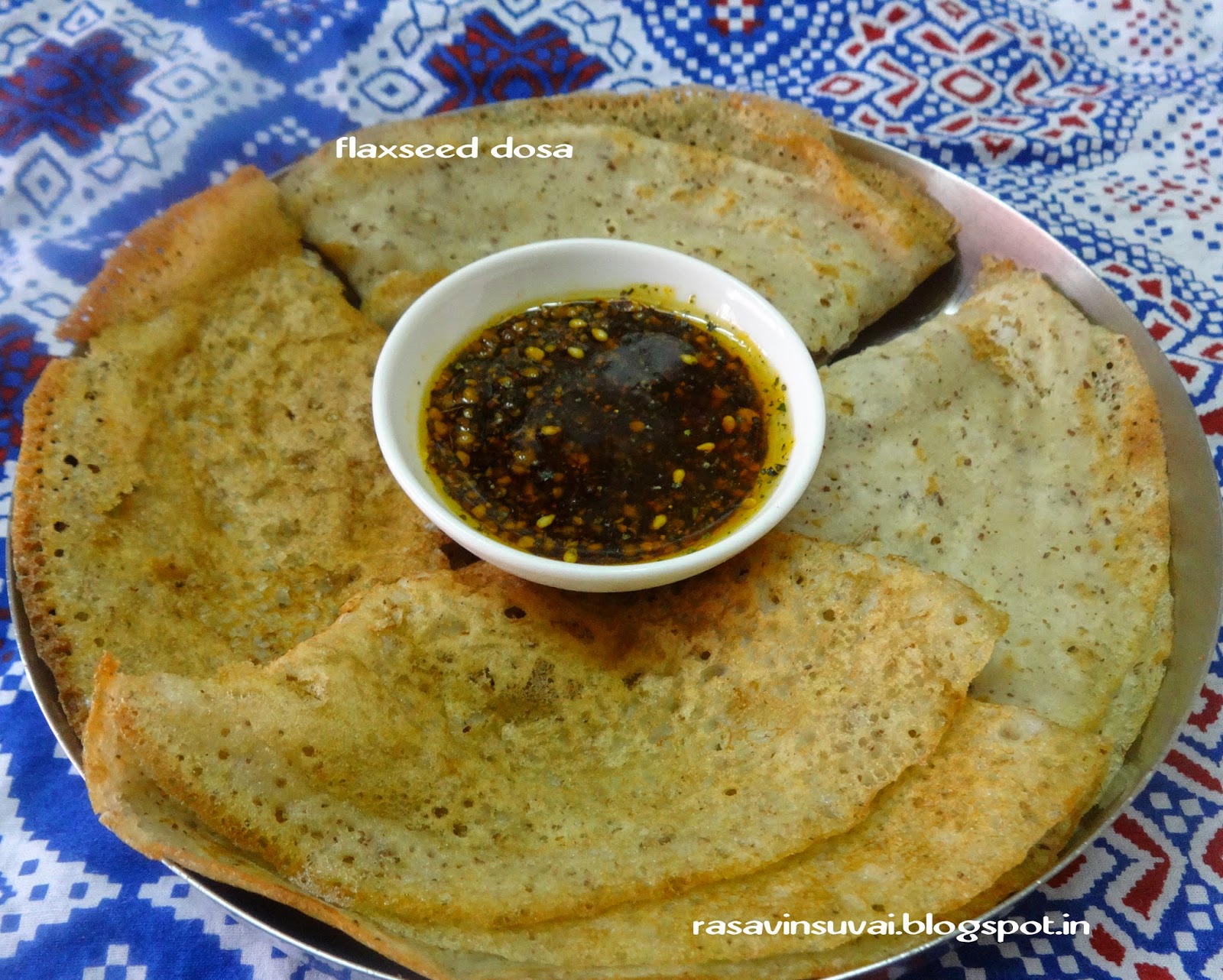 Raji Ramakrishnan INSTANT FLAXSEED DOSA