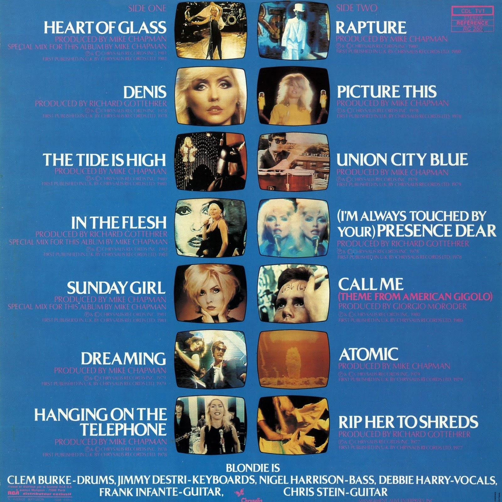 1981 The Best Of Blondie Blondie Rockronología