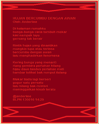Puisi hujan bercumbu dengan awan Puisi hujan bercumbu dengan awan