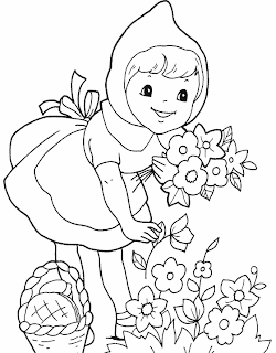 flowers coloring pictures for kids