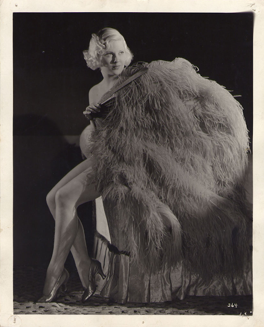 1930s burlesque fan dancer photograph