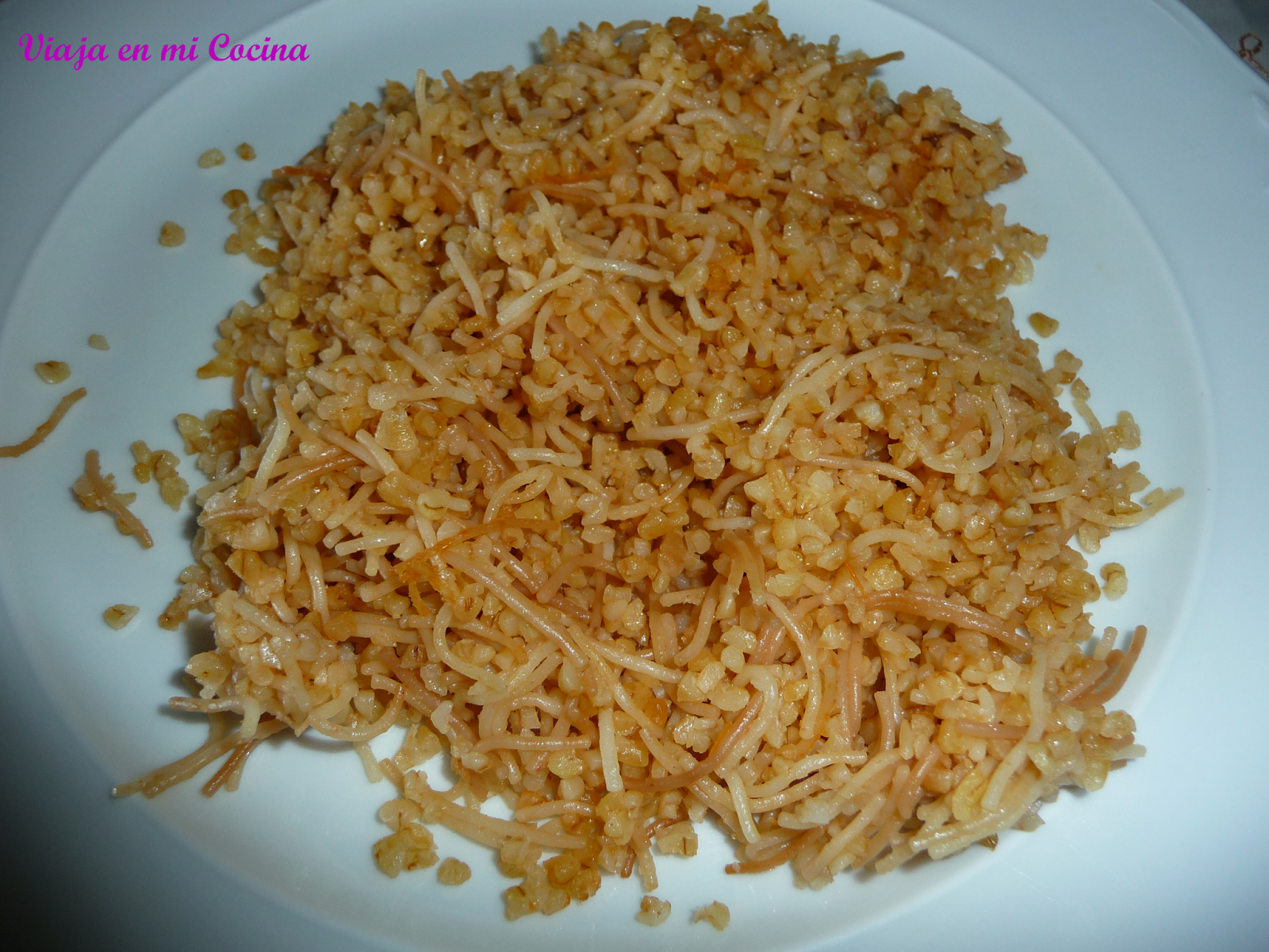 Pilaf de Bulgur Viaja en mi Cocina