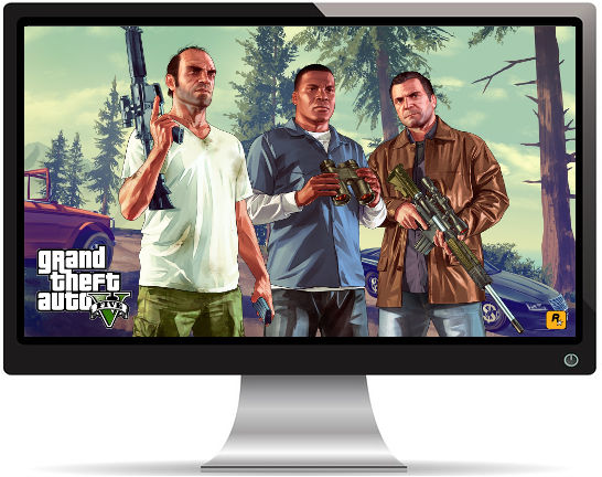 GTA 5 2015 3 Personnages - Fond d'Écran en Full HD