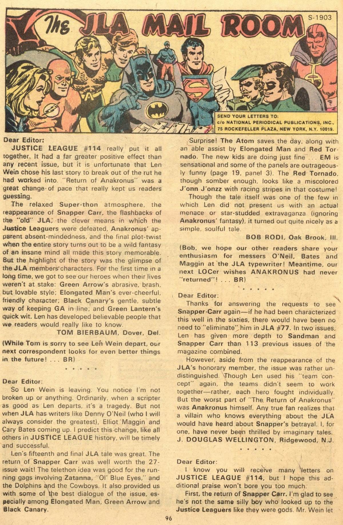 Read online Justice League of America (1960) comic -  Issue #116 - 96