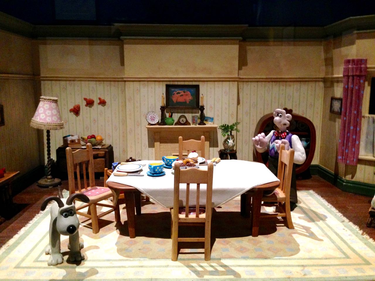 Green Gourmet Giraffe Wallace and Gromit and friends the magic of Aardman, Melbourne 2017