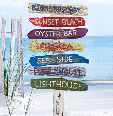 beach sign yard stake from RSH
