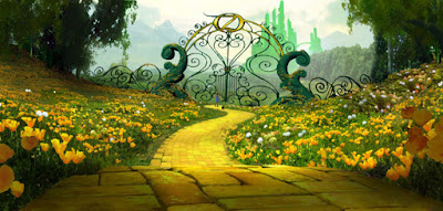 el camino amarillo del cuento de Dorothy y el Mago de Oz. otro enfoque