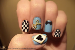 alice wonderland disney nails nail inspired princess themed dreamland princesses sophie trusper via