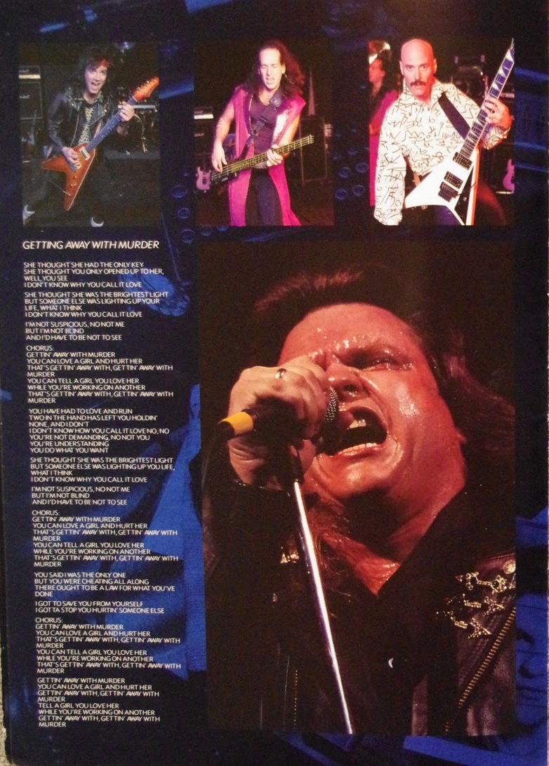 Top Of The Pop Culture 80s Meat Loaf 20/20 Tour Programme 1987