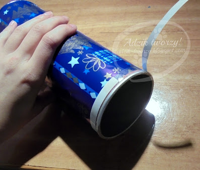 Świąteczny organizer DIY upcykling tuby po czipsach - Adzik tworzy