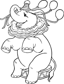 transmissionpress: Circus Elephant Coloring Pages